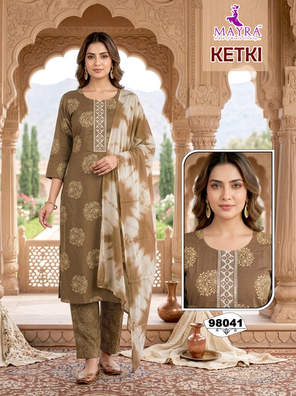 Ketki Mayra Reyon Readymade Pant Style Suits Manufacturer Gujarat
