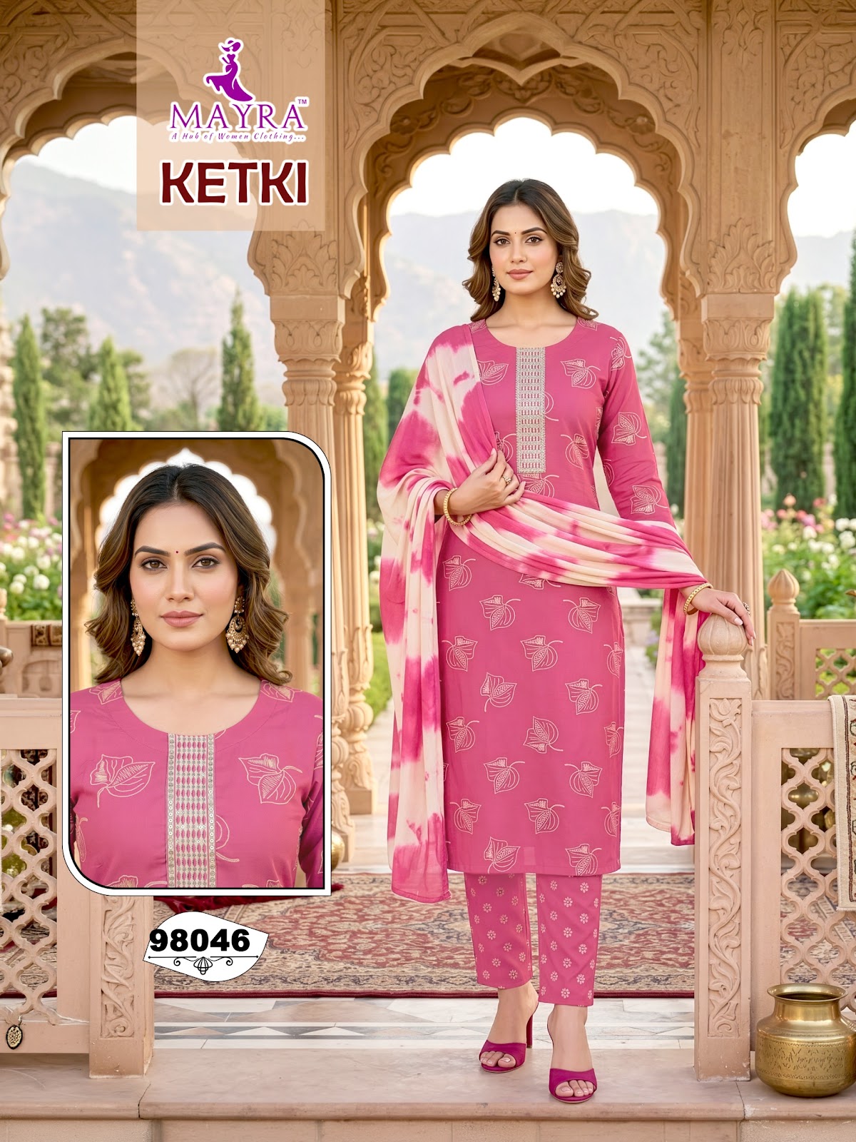 Ketki Mayra Reyon Readymade Pant Style Suits Manufacturer Gujarat