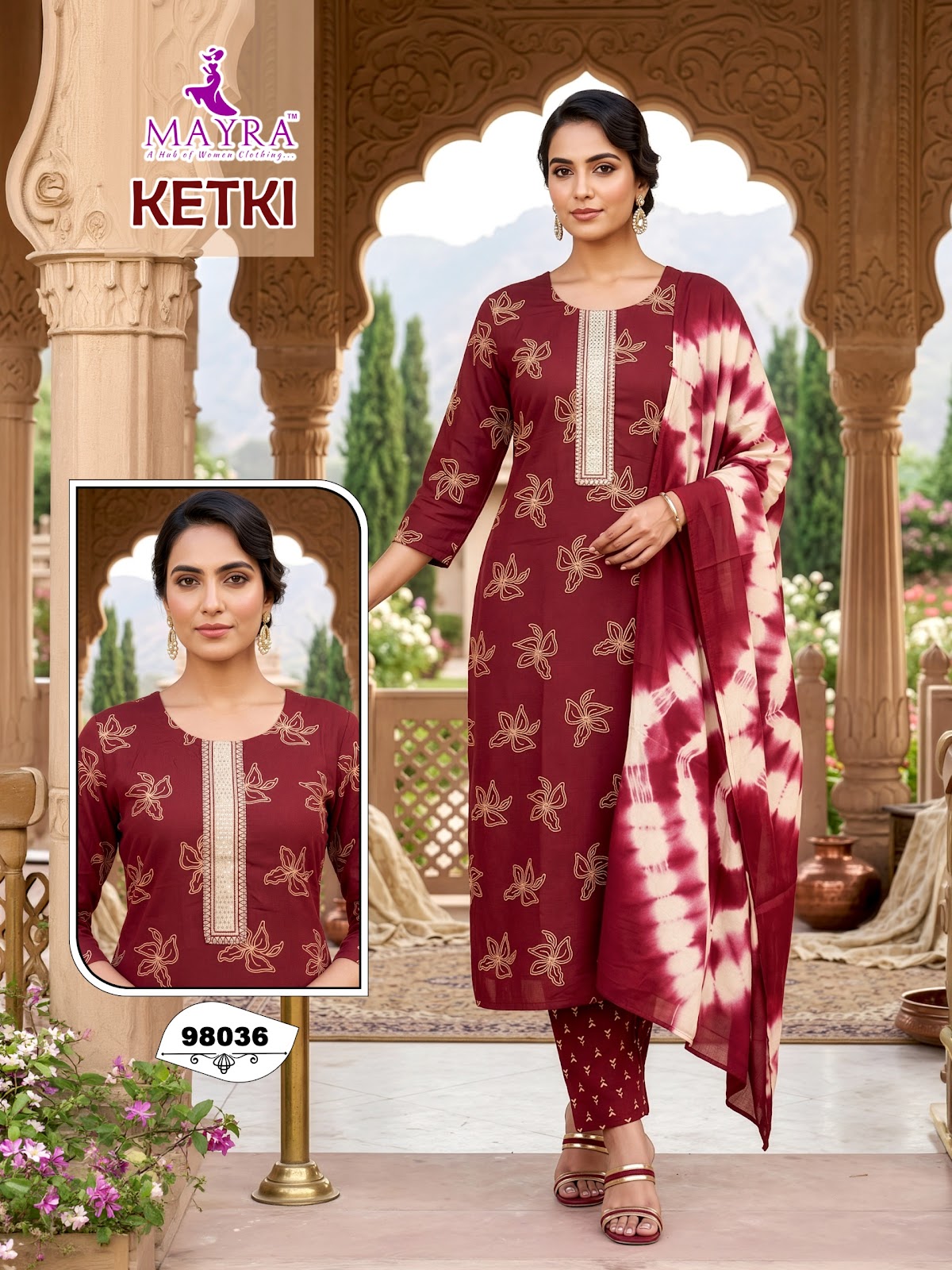 Ketki Mayra Reyon Readymade Pant Style Suits Manufacturer Gujarat