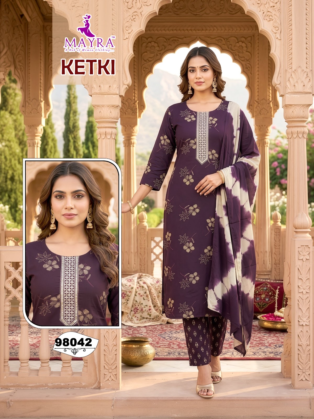 Ketki Mayra Reyon Readymade Pant Style Suits Manufacturer Gujarat