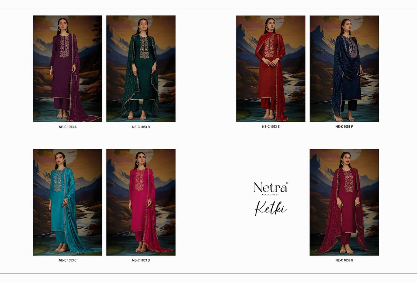 Ketki Netra Pure Bemberg Pant Style Suits Manufacturer Ahmedabad