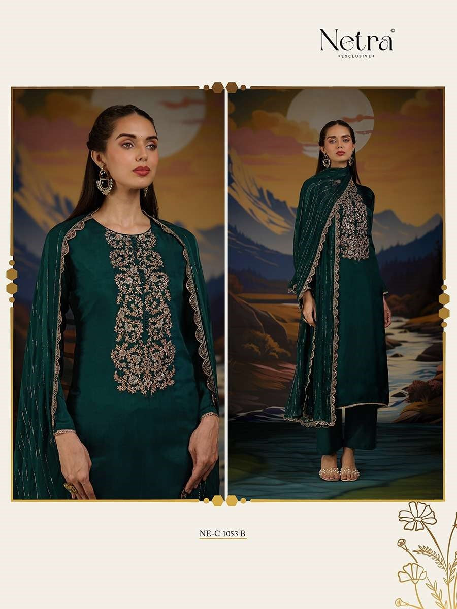 Ketki Netra Pure Bemberg Pant Style Suits Manufacturer Ahmedabad