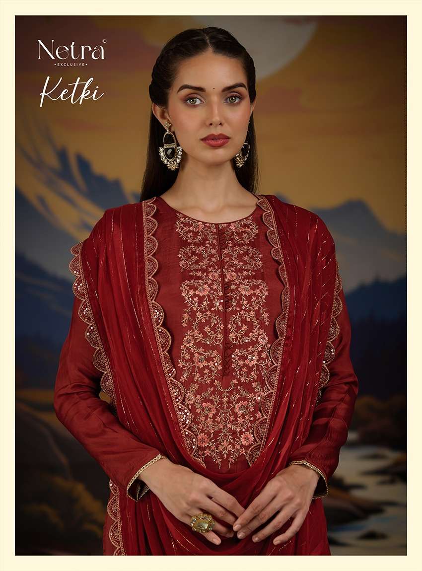 Ketki Netra Pure Bemberg Pant Style Suits Manufacturer Ahmedabad
