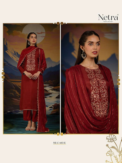 Ketki Netra Pure Bemberg Pant Style Suits Manufacturer Ahmedabad