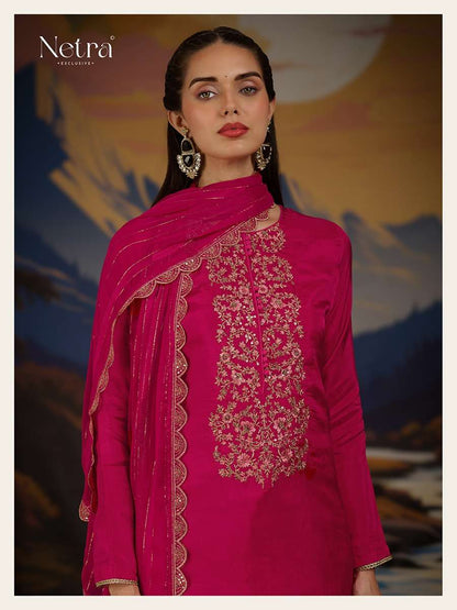 Ketki Netra Pure Bemberg Pant Style Suits Manufacturer Ahmedabad