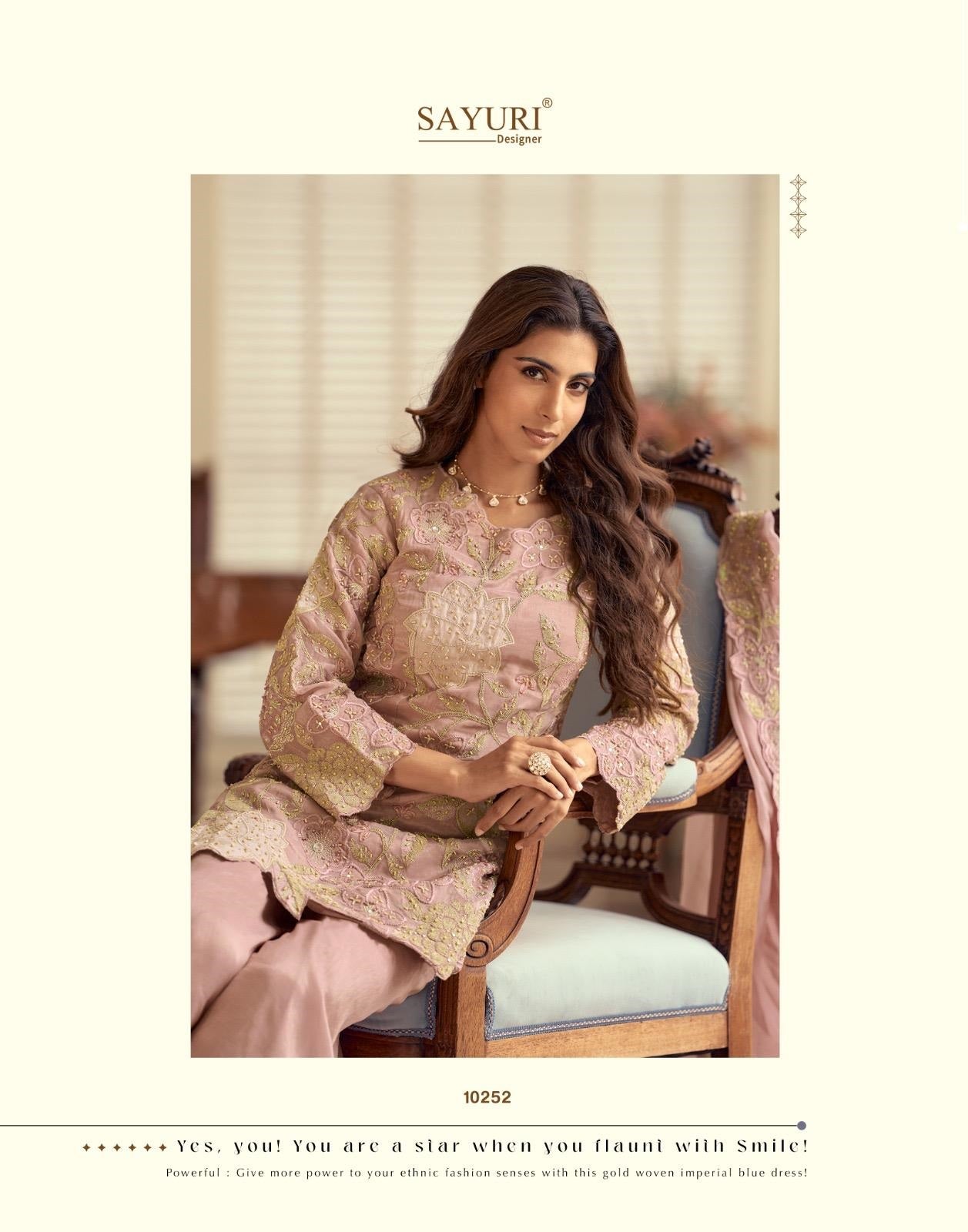 Ketki Sayuri Shimmer Silk Pakistani Readymade Suits Manufacturer Gujarat