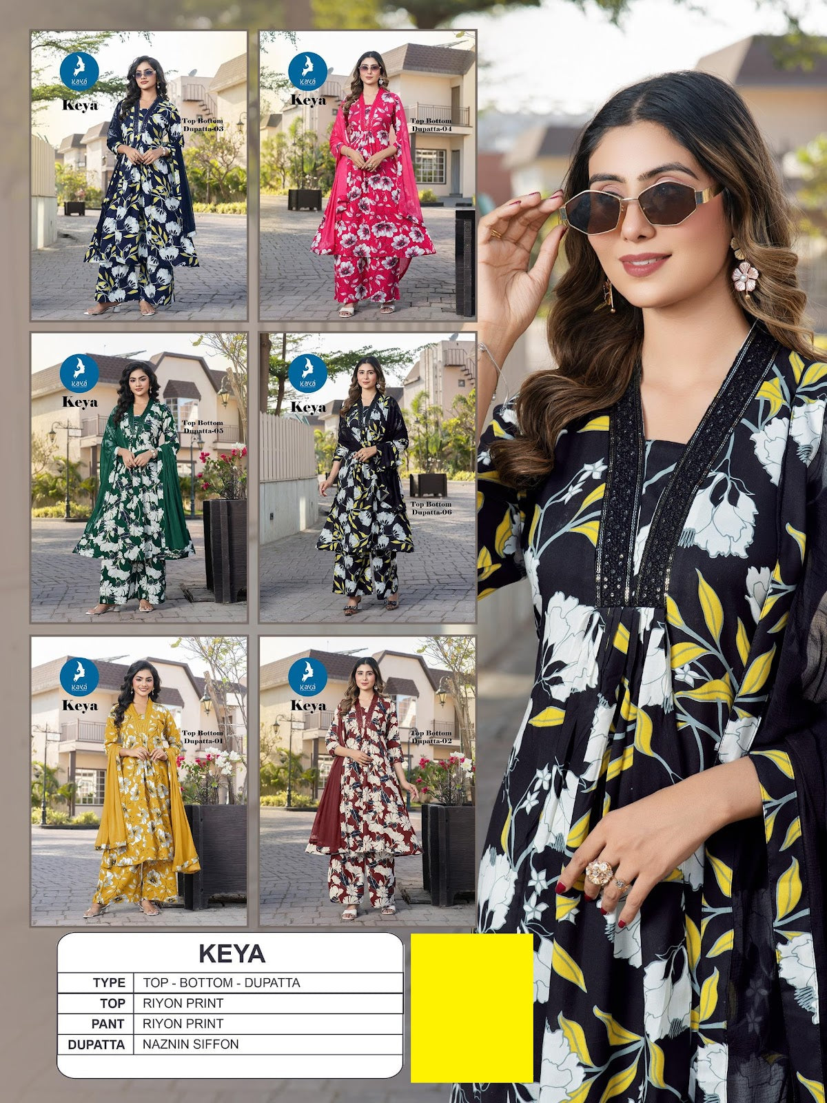 Keya Kaya Rayon Readymade Anarkali Suits Wholesale Price