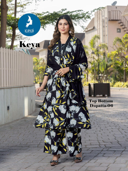 Keya Kaya Rayon Readymade Anarkali Suits Wholesale Price