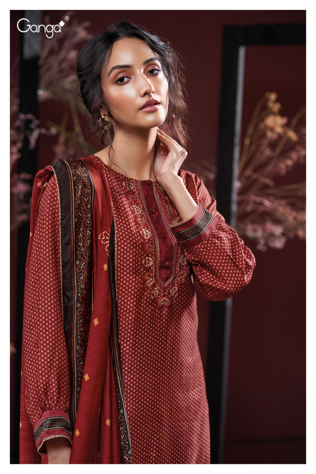 Keziah 3939 Ganga Premium Bemberg Plazzo Style Suits Wholesale Rate