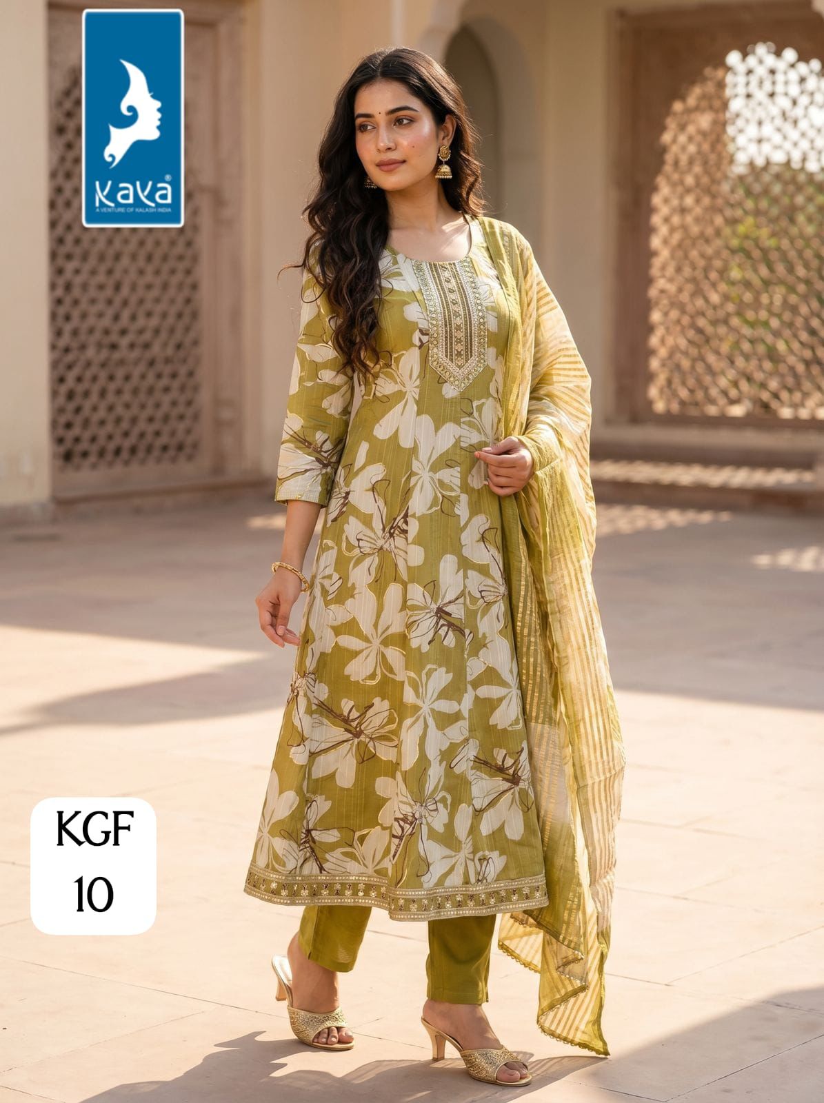 Kgf Kaya Trends Vertican Readymade Anarkali Suits Wholesale Price