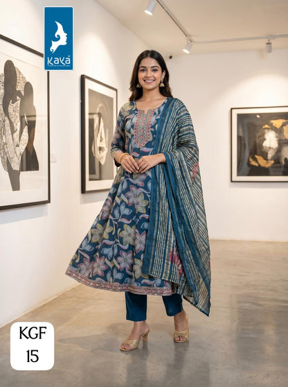 Kgf Kaya Trends Vertican Readymade Anarkali Suits Wholesale Price