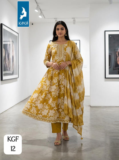 Kgf Kaya Trends Vertican Readymade Anarkali Suits Wholesale Price