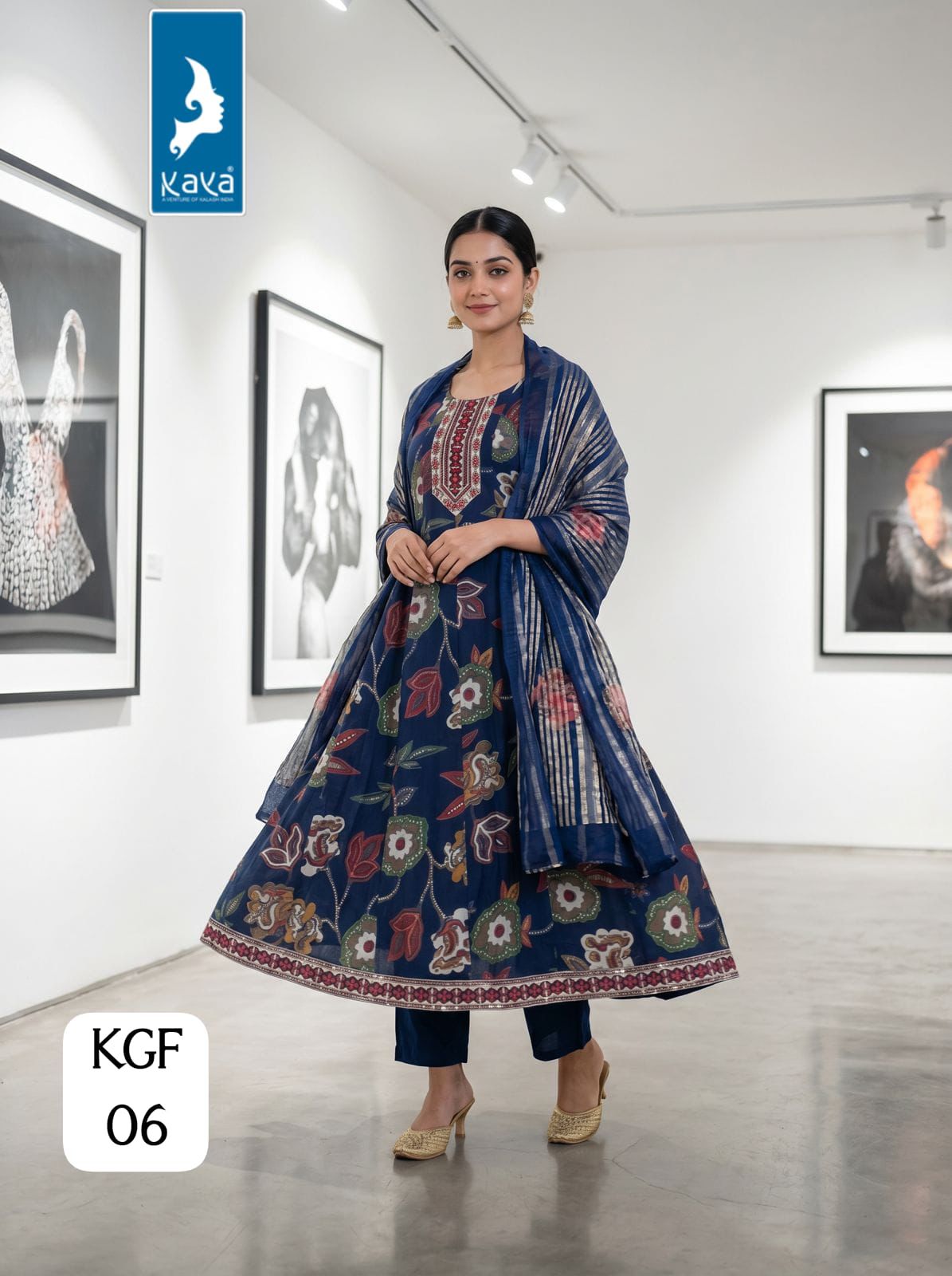 Kgf Kaya Trends Vertican Readymade Anarkali Suits Wholesale Price