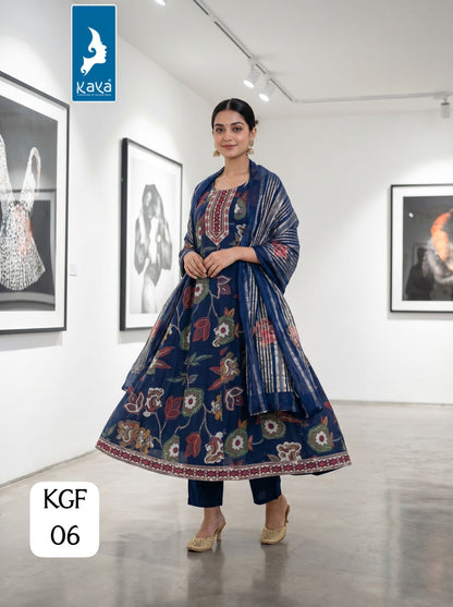 Kgf Kaya Trends Vertican Readymade Anarkali Suits Wholesale Price