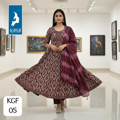 Kgf Kaya Trends Vertican Readymade Anarkali Suits Wholesale Price