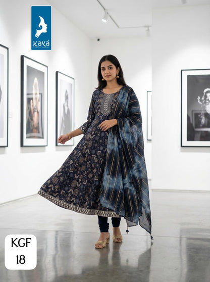 Kgf Kaya Trends Vertican Readymade Anarkali Suits Wholesale Price