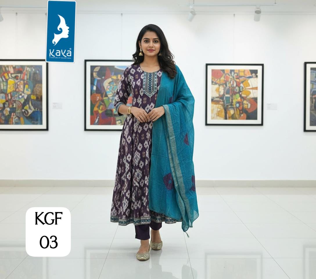 Kgf Kaya Trends Vertican Readymade Anarkali Suits Wholesale Price