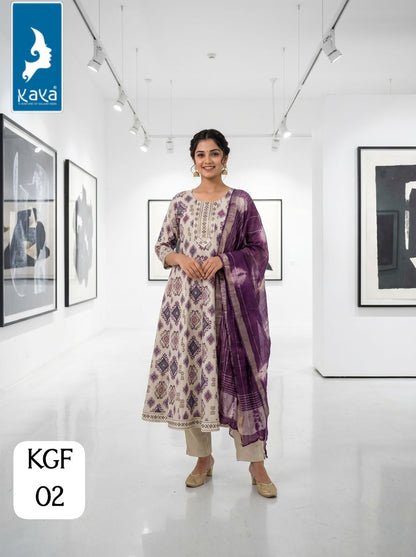 Kgf Kaya Trends Vertican Readymade Anarkali Suits Wholesale Price