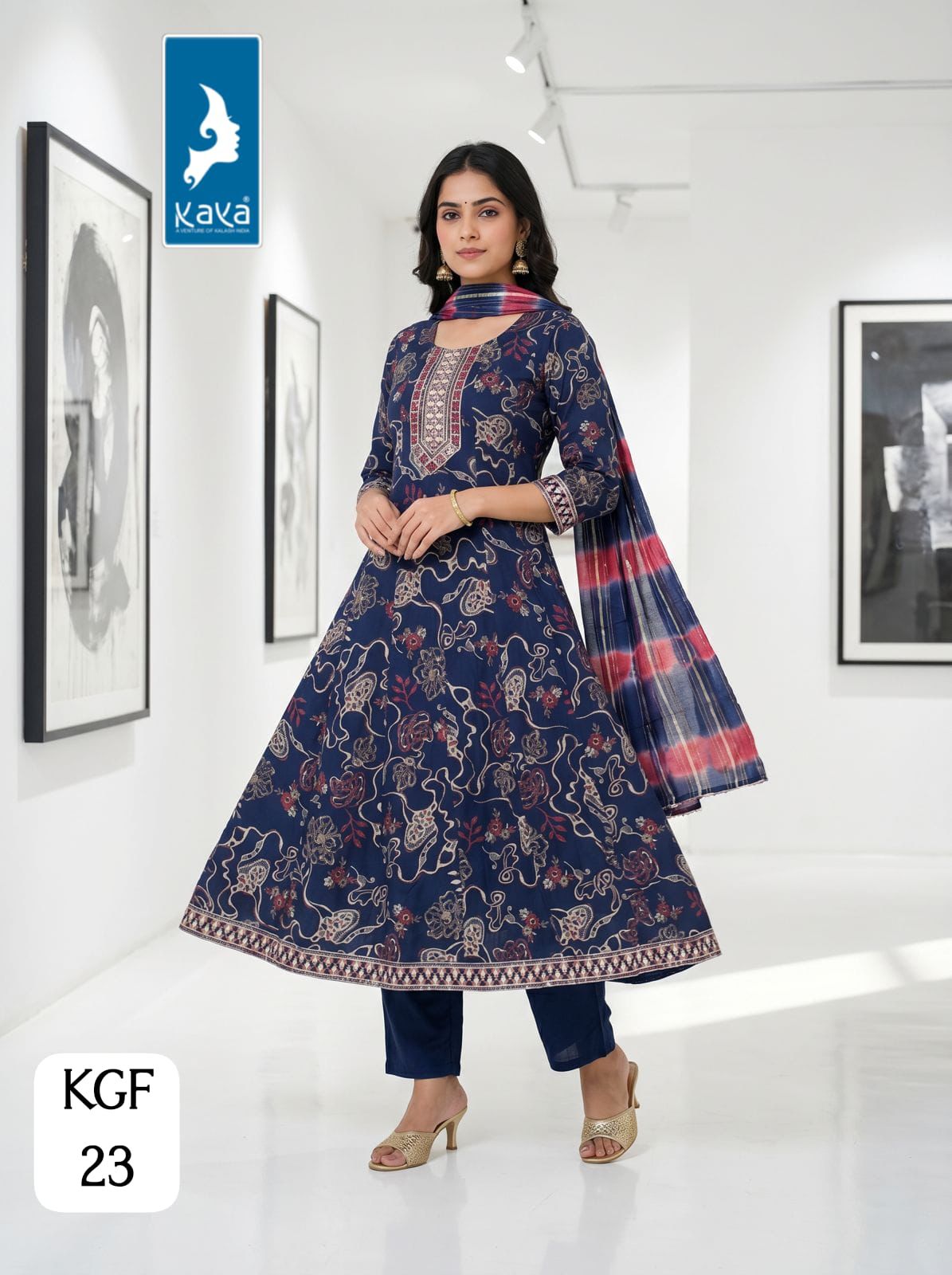 Kgf Kaya Trends Vertican Readymade Anarkali Suits Wholesale Price