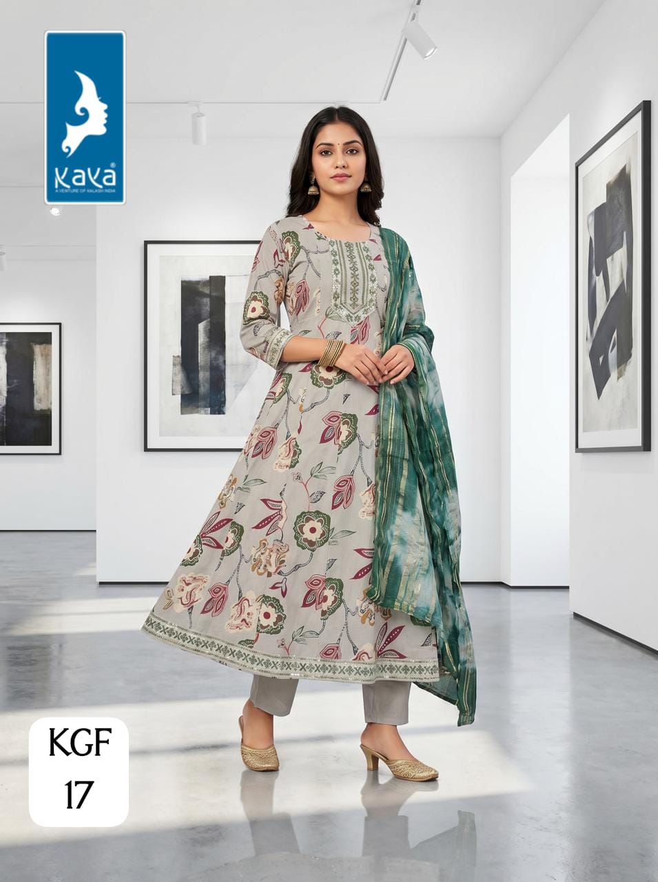 Kgf Kaya Trends Vertican Readymade Anarkali Suits Wholesale Price