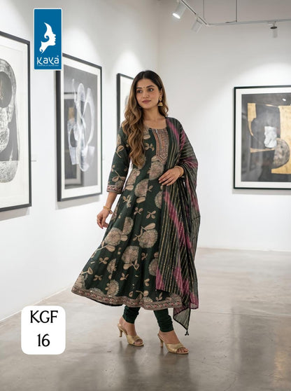 Kgf Kaya Trends Vertican Readymade Anarkali Suits Wholesale Price
