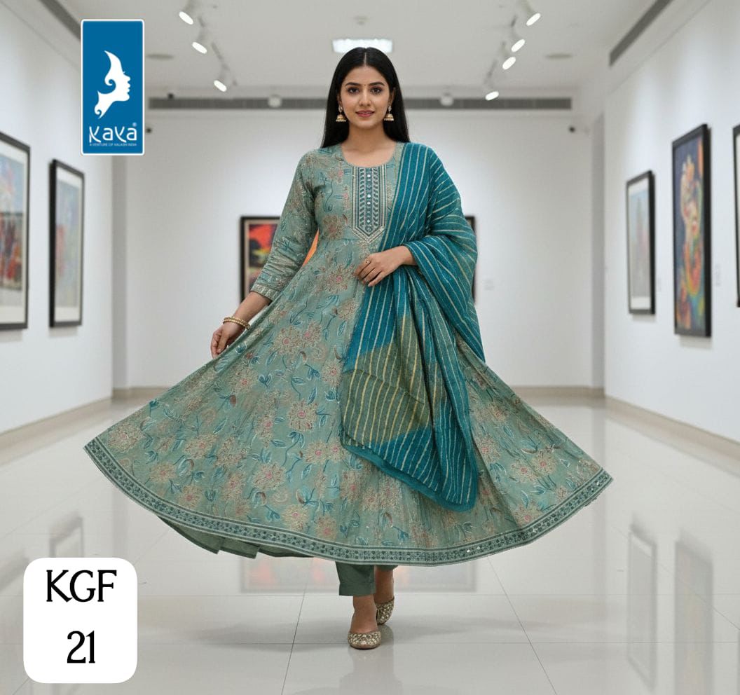 Kgf Kaya Trends Vertican Readymade Anarkali Suits Wholesale Price