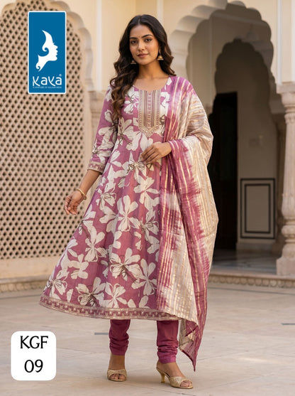 Kgf Kaya Trends Vertican Readymade Anarkali Suits Wholesale Price
