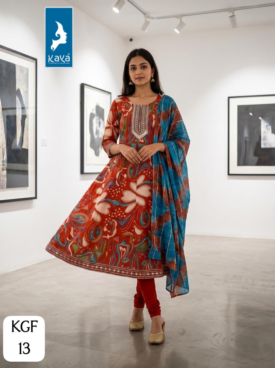 Kgf Kaya Trends Vertican Readymade Anarkali Suits Wholesale Price