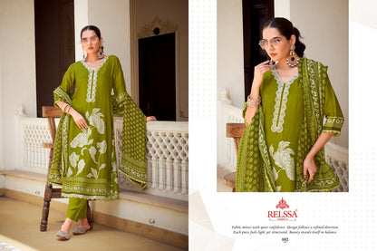 Khaas Relssa Fabrics Silkina Pant Style Suits Wholesaler India