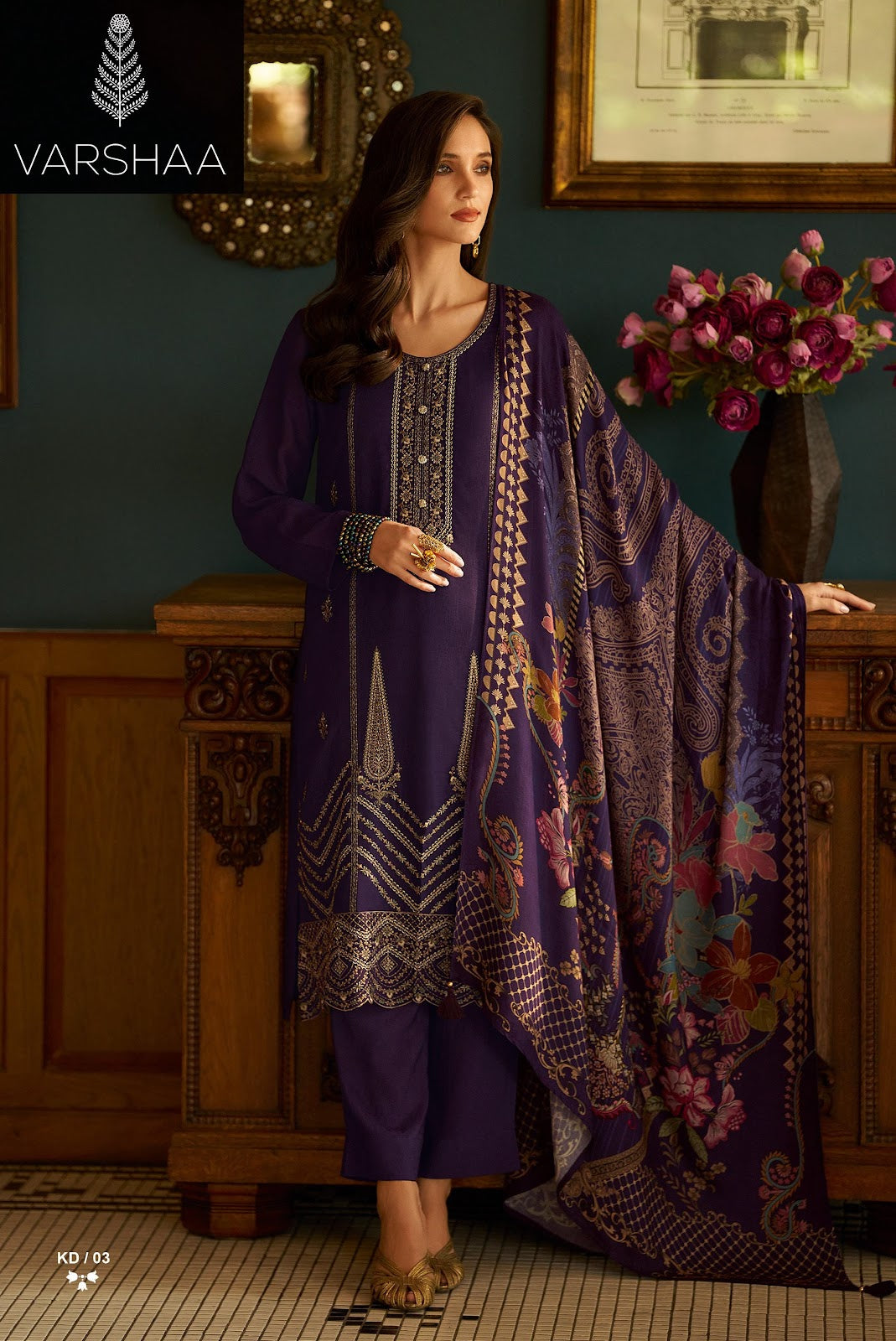 Khaddar Varshaa Khadi Pashmina Suits Wholesale Rate