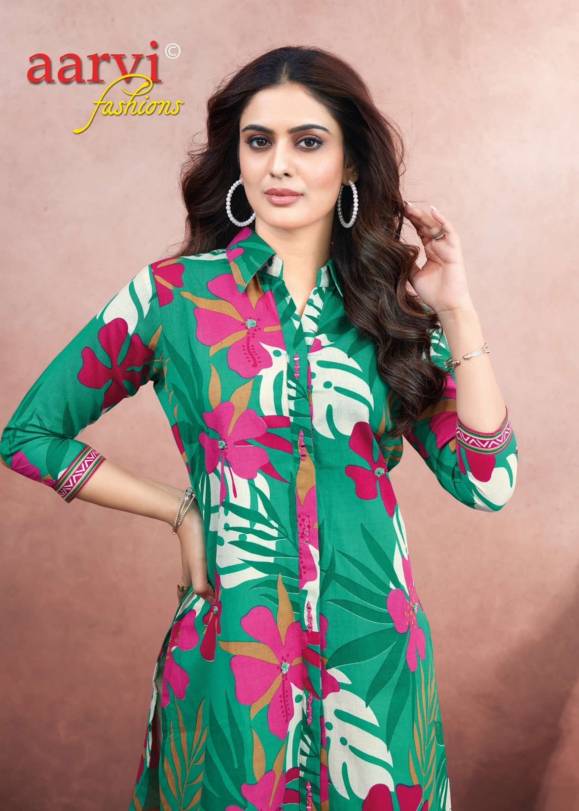 Khadi Vol 1 Aarvi Fashions Cotton Kurti Pant Set Exporter Ahmedabad