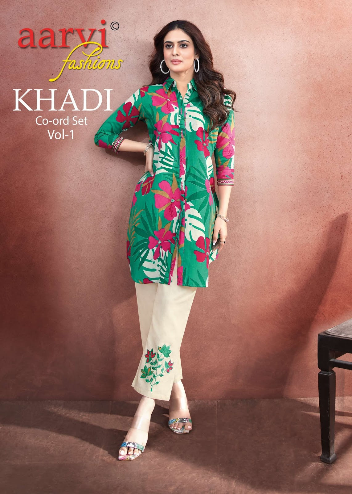 Khadi Vol 1 Aarvi Fashions Cotton Kurti Pant Set Exporter Ahmedabad