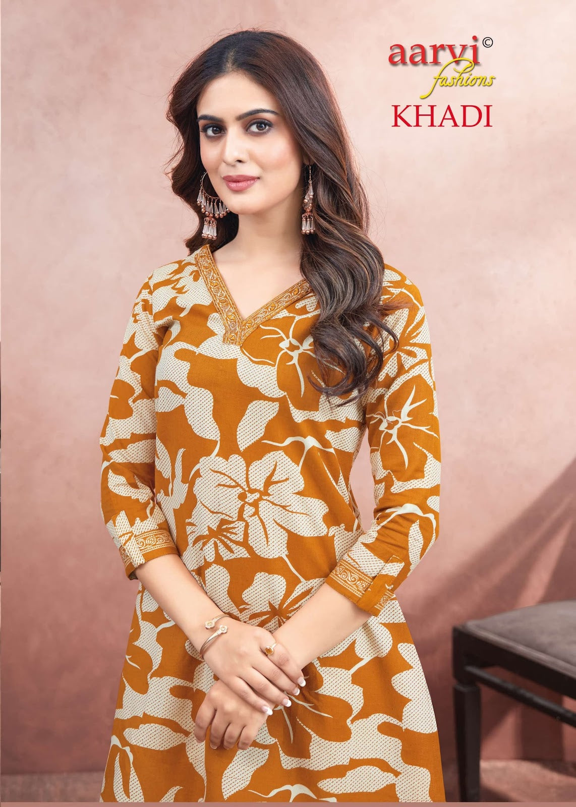 Khadi Vol 1 Aarvi Fashions Cotton Kurti Pant Set Exporter Ahmedabad