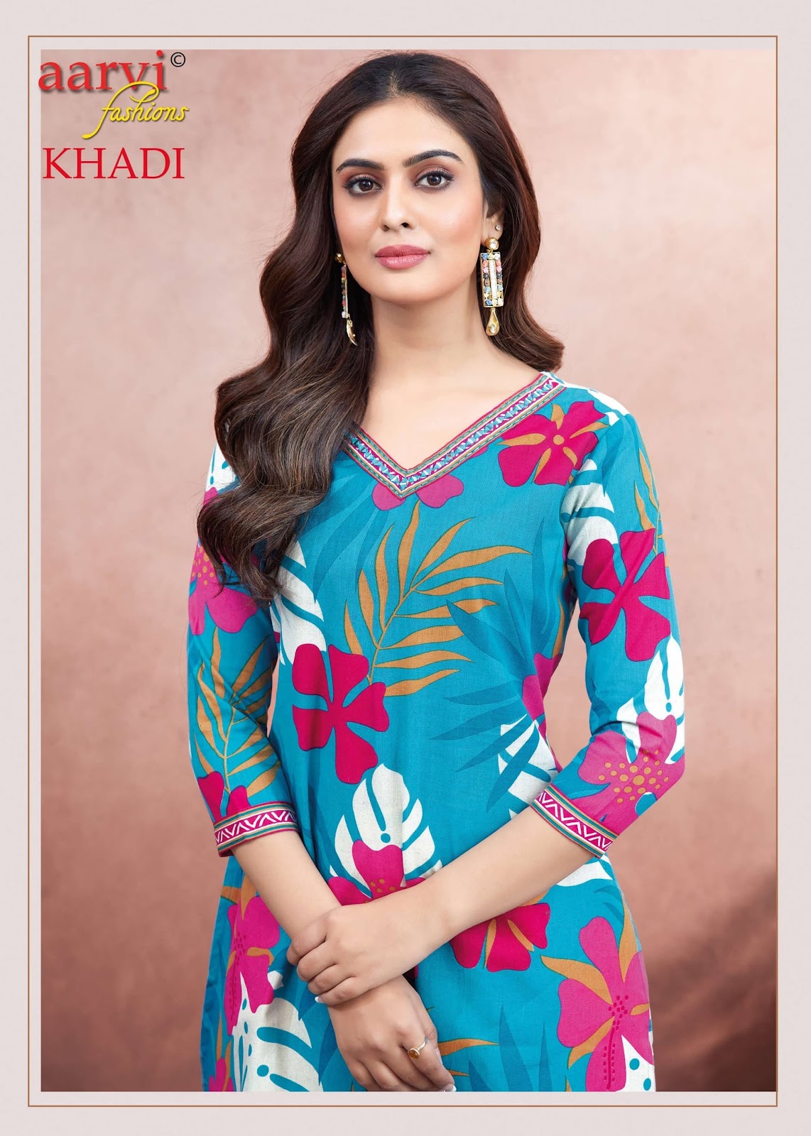 Khadi Vol 1 Aarvi Fashions Cotton Kurti Pant Set Exporter Ahmedabad