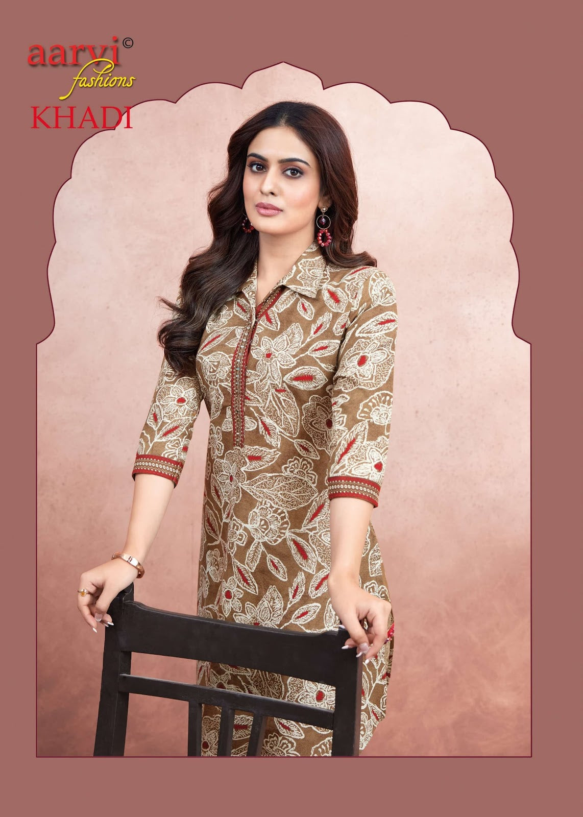 Khadi Vol 1 Aarvi Fashions Cotton Kurti Pant Set Exporter Ahmedabad