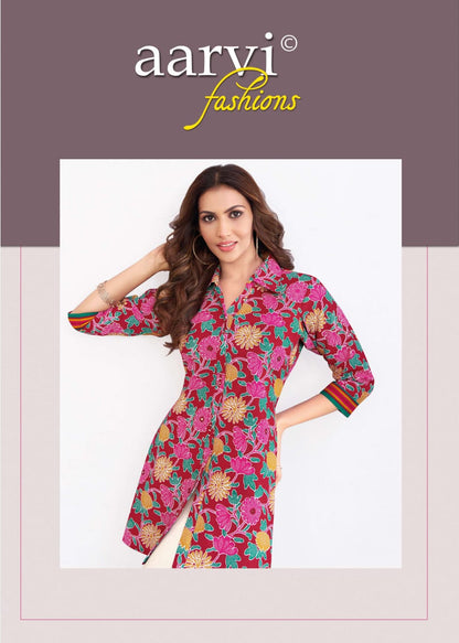 Khadi Vol 2 Aarvi Fashions Cotton Kurti Pant Set Supplier Ahmedabad