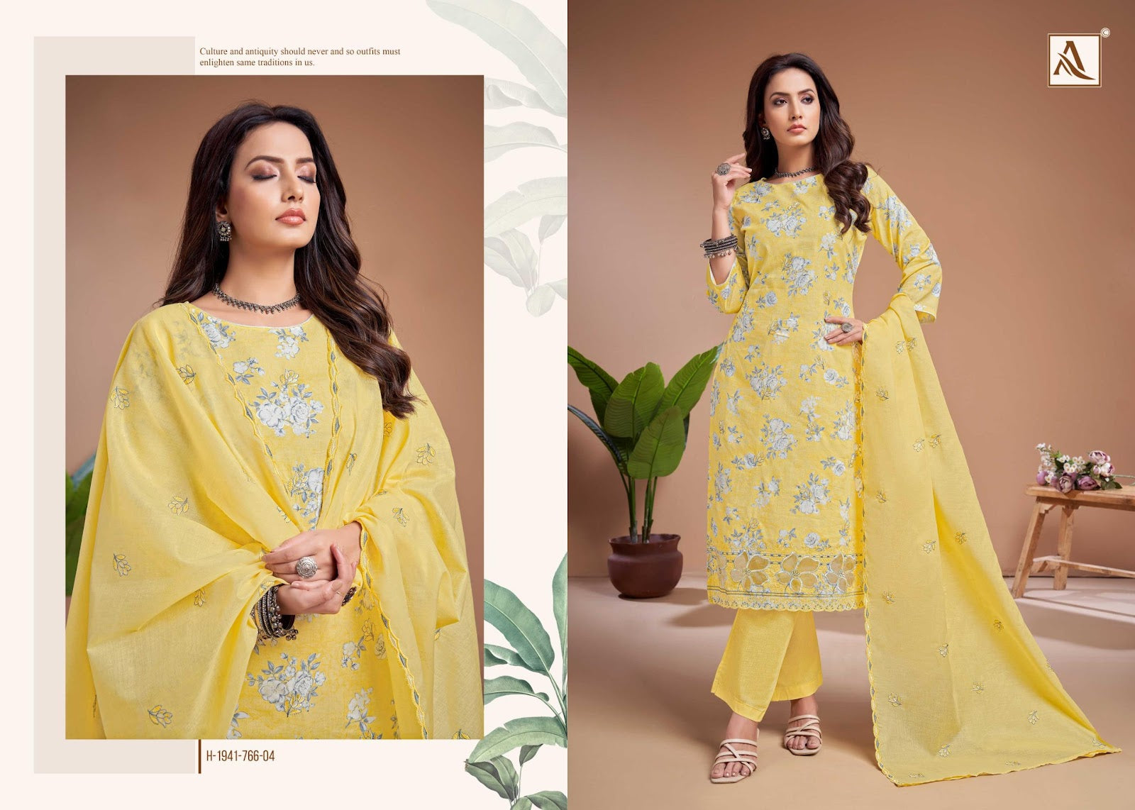 Khadiza Alok Cambric Cotton Karachi Salwar Suits Supplier