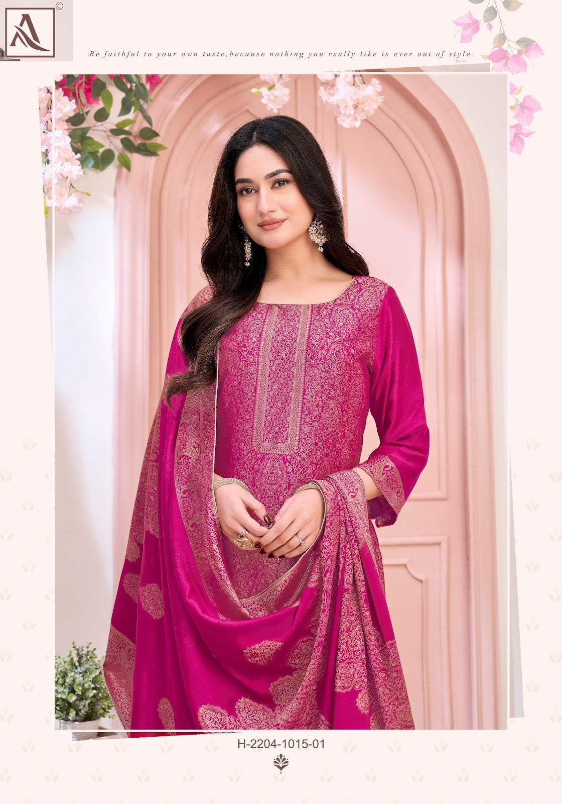 Khanak Alok Muslin Jacquard Pant Style Suits Supplier Ahmedabad