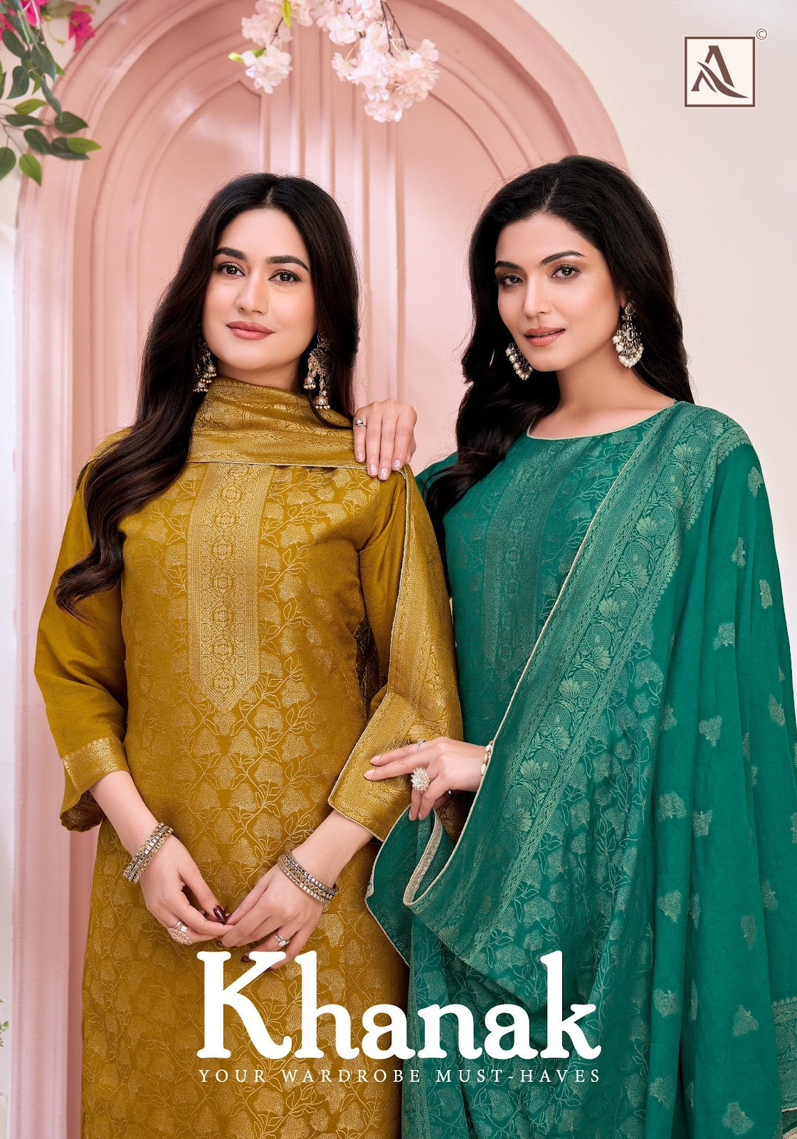 Khanak Alok Muslin Jacquard Pant Style Suits Supplier Ahmedabad