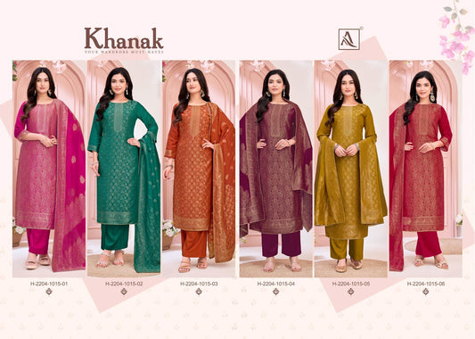Khanak Alok Muslin Jacquard Pant Style Suits Supplier Ahmedabad