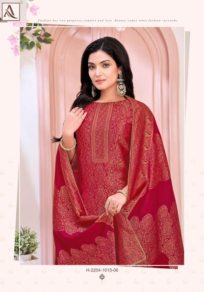 Khanak Alok Muslin Jacquard Pant Style Suits Supplier Ahmedabad