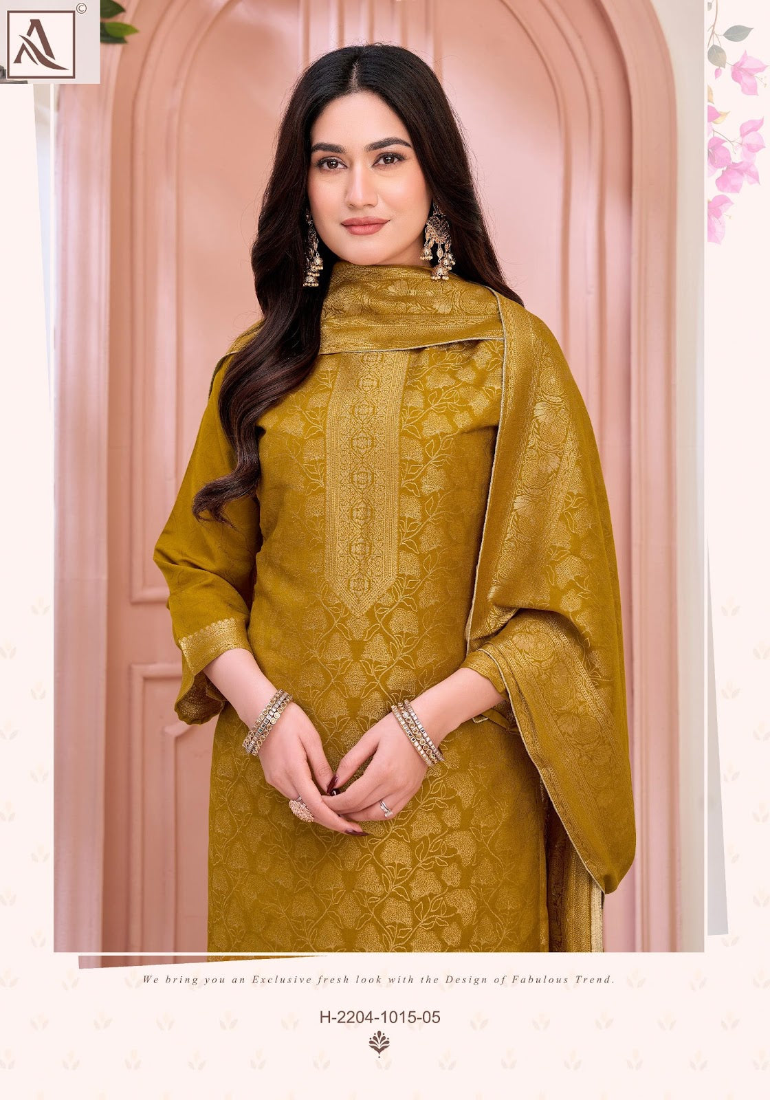 Khanak Alok Muslin Jacquard Pant Style Suits Supplier Ahmedabad