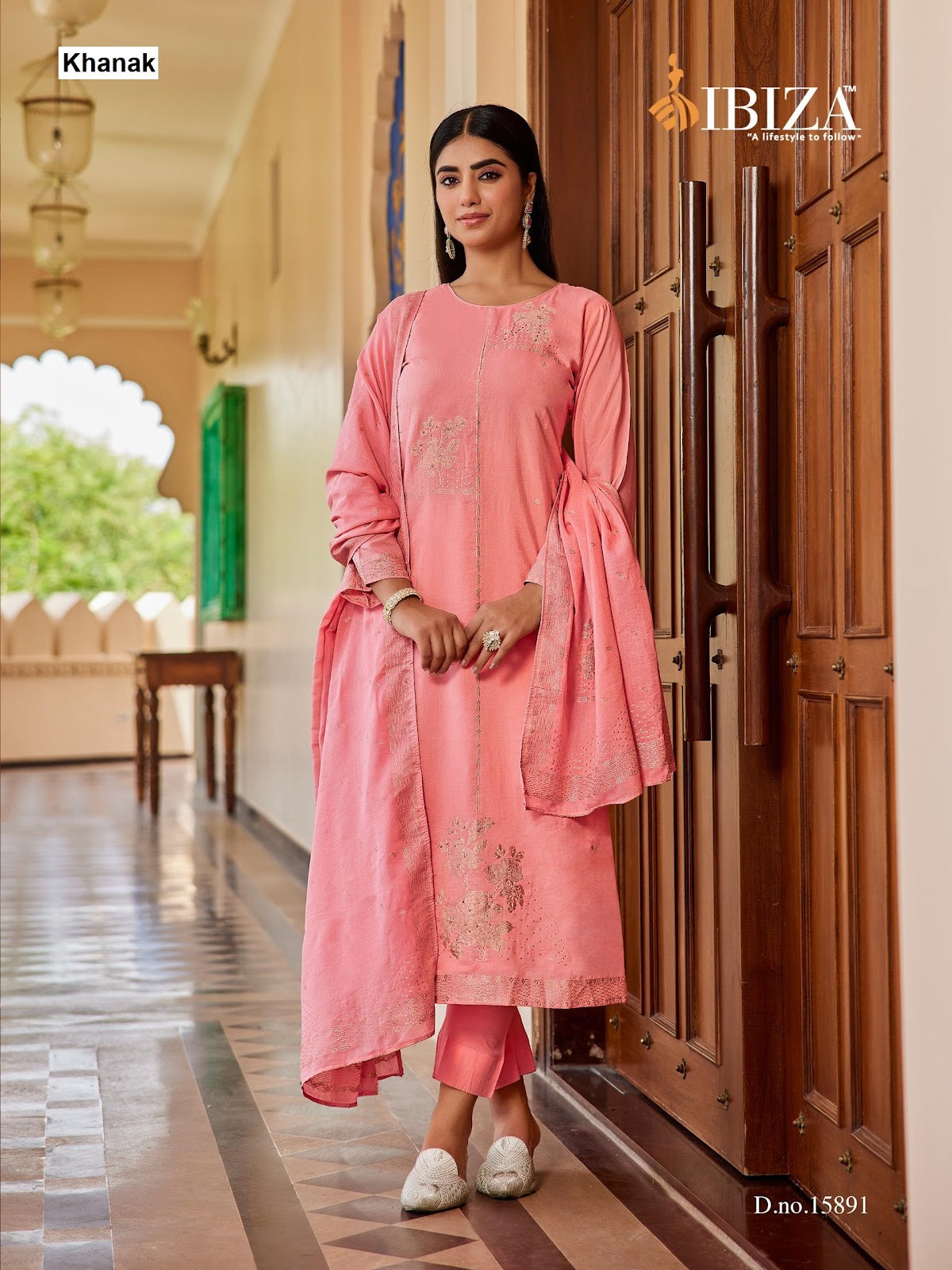 Khanak Ibiza Mul Chanderi Pant Style Suits Wholesale Rate