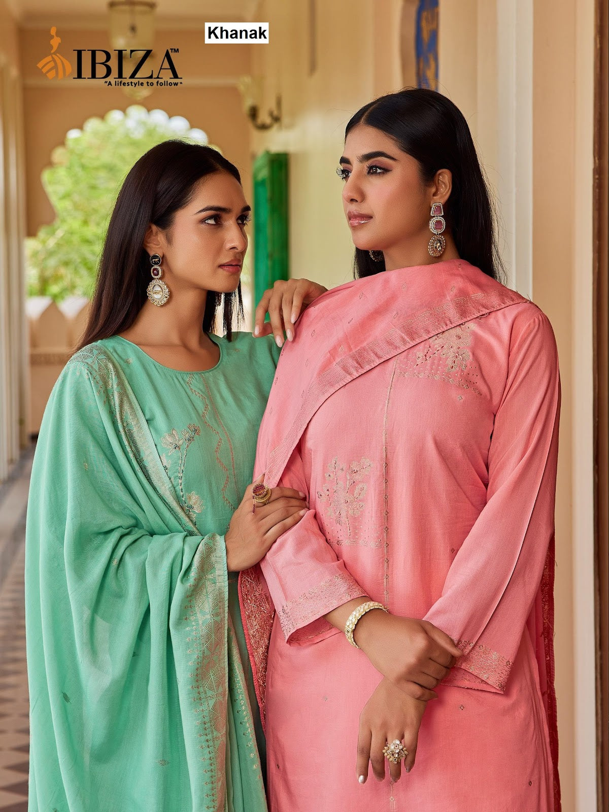 Khanak Ibiza Mul Chanderi Pant Style Suits Wholesale Rate