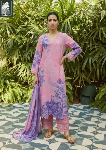 Khanak Sahiba Cotton Lawn Pant Style Suits Wholesale