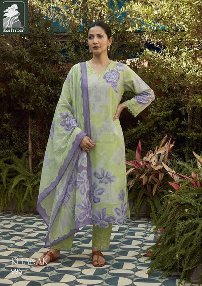 Khanak Sahiba Cotton Lawn Pant Style Suits Wholesale