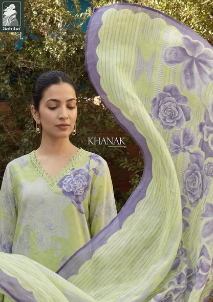 Khanak Sahiba Cotton Lawn Pant Style Suits Wholesale