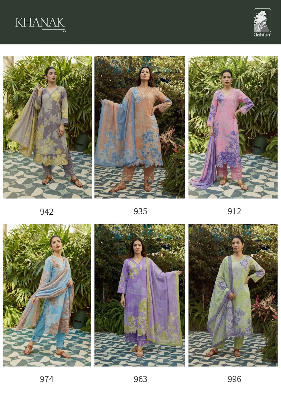 Khanak Sahiba Cotton Lawn Pant Style Suits Wholesale