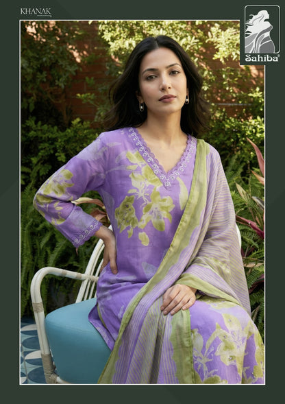 Khanak Sahiba Cotton Lawn Pant Style Suits Wholesale