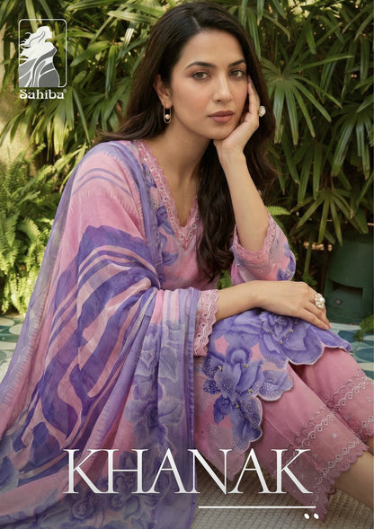 Khanak Sahiba Cotton Lawn Pant Style Suits Wholesale
